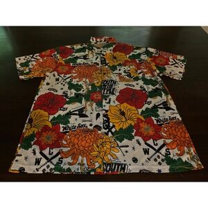 Chicago White Sox XL Colorful Hawaiian‎ Destroyer Rocks Floral Button Shirt